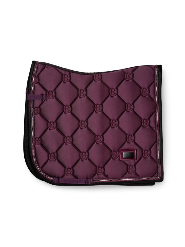 Equestrian Stockholm zadeldek dressuur Crystal shine mauve wine Full
