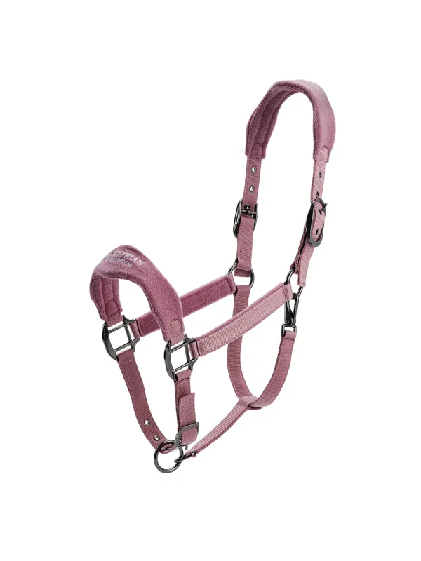 Equestrian Stockholm anatomic fleece halster blush