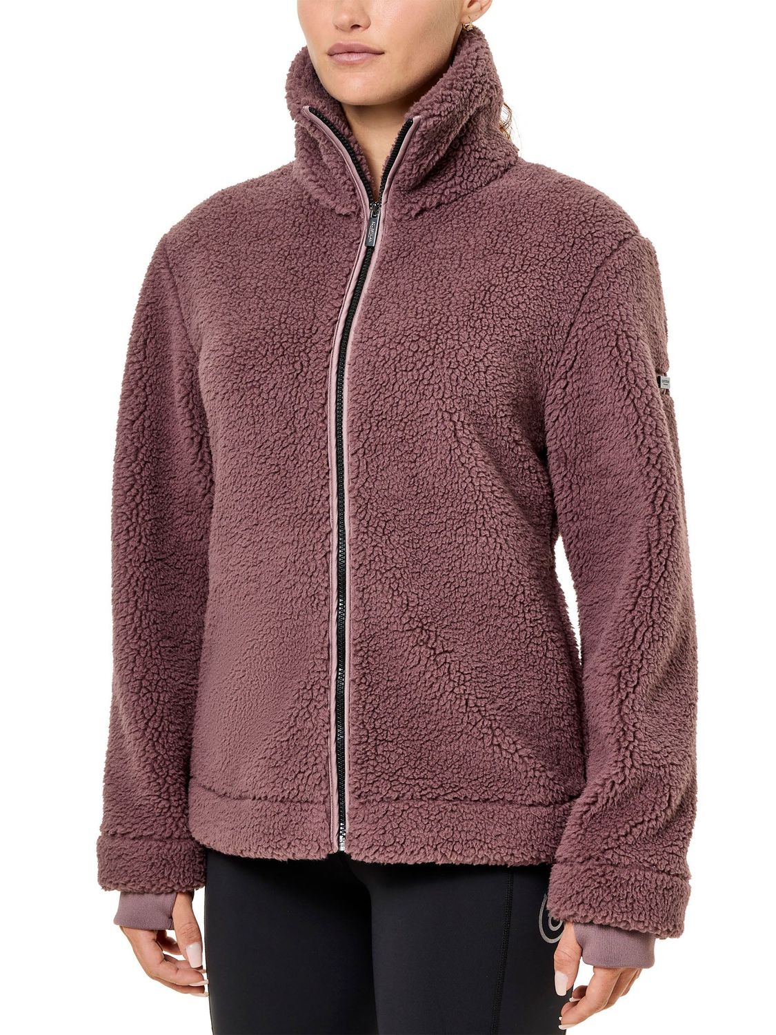 Equestrian Stockholm teddy fleece jacket blush dames