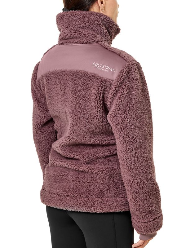 Equestrian Stockholm teddy fleece jacket blush dames