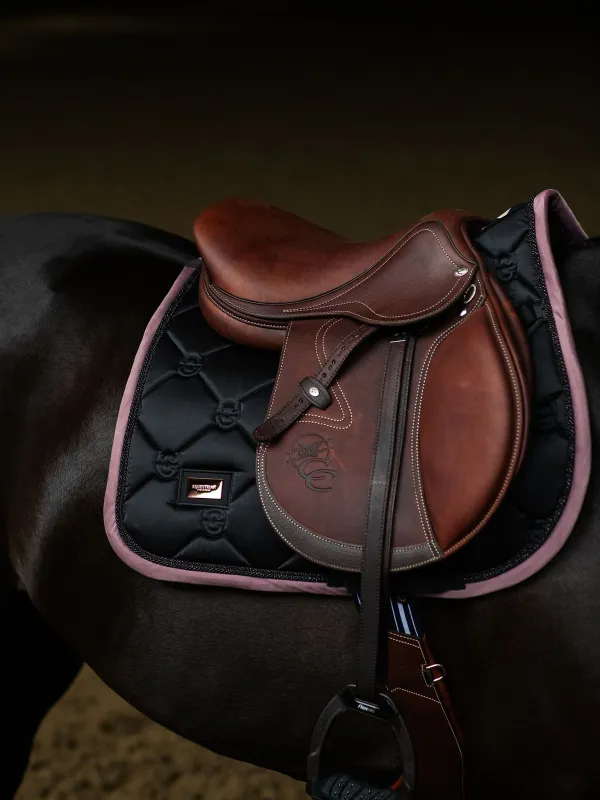Equestrian Stockholm zadeldek Black blush jump