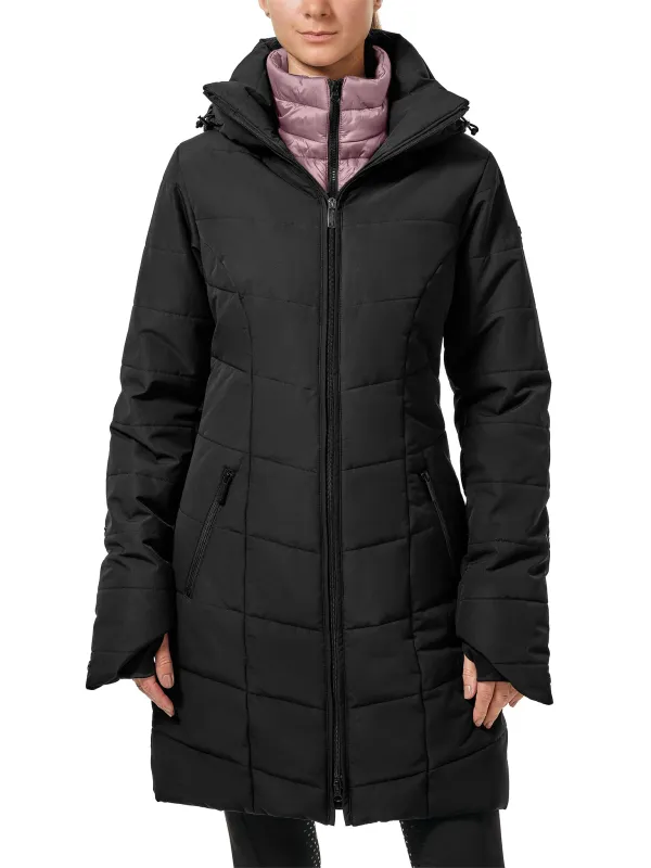 Equestrian Stockholm Denali winter jacket Black blush long