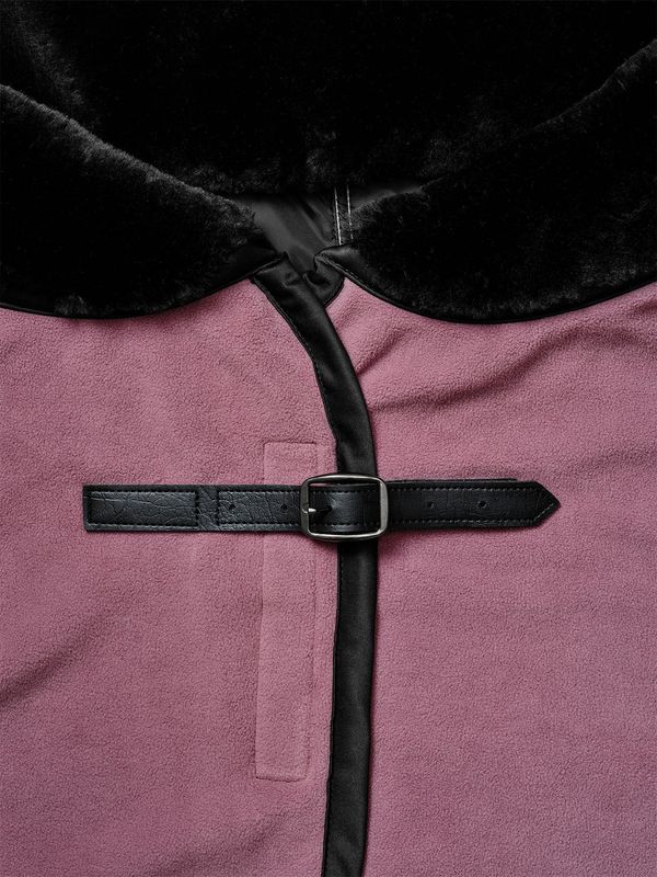 Equestrian Stockholm fleece blanket blush