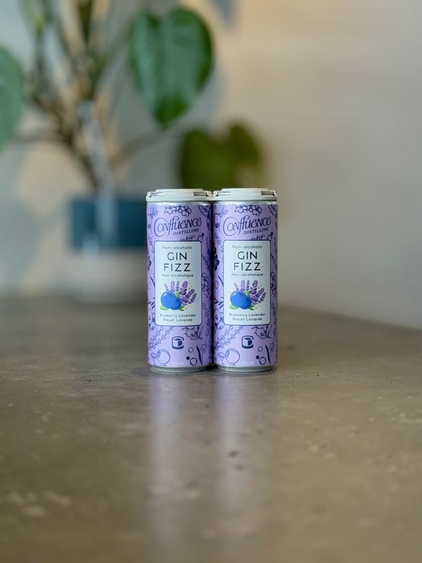 Confluence Non-Alc Blueberry Lavender Gin Fizz