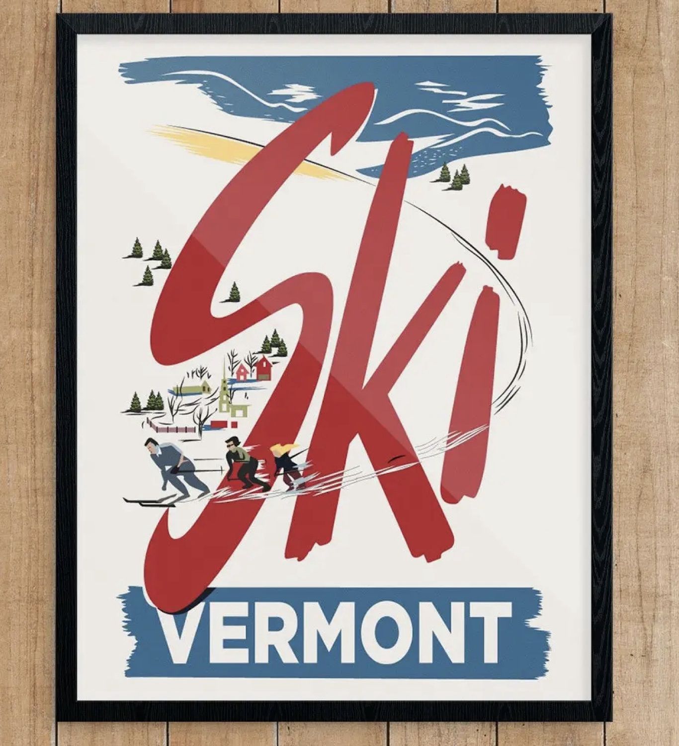 11x14 Ski Vermont