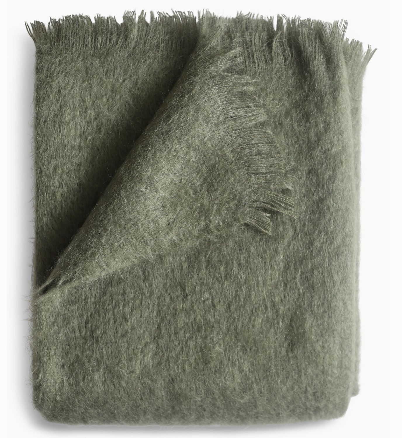 Mohair Throw - Moss