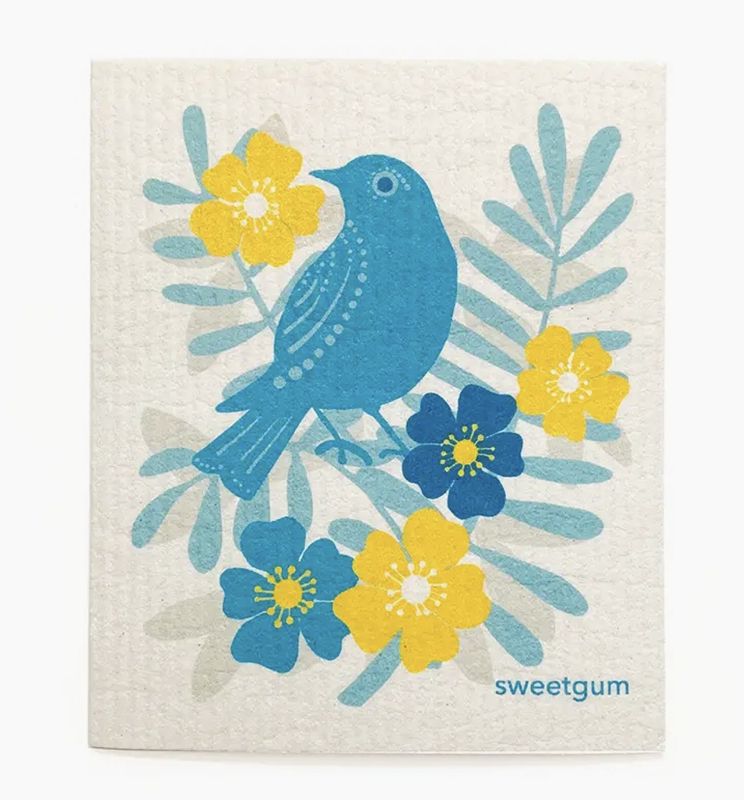 Blue Bird Swedish Dishcloth
