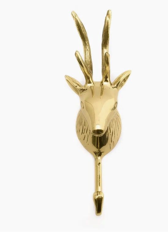 Brass Hook - Deer