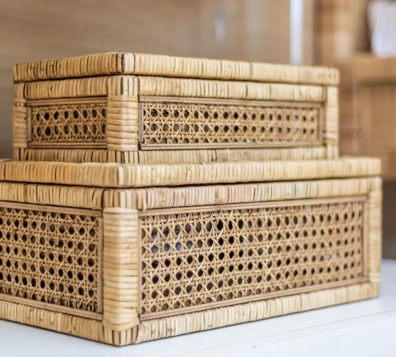 Hayes Rattan Rectangle Box Set