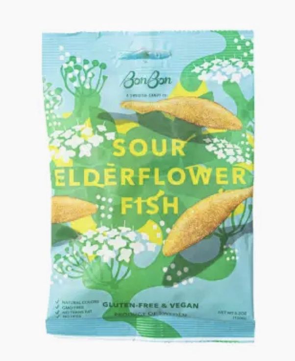 Sour Elderflower Fish - Swedish Candy