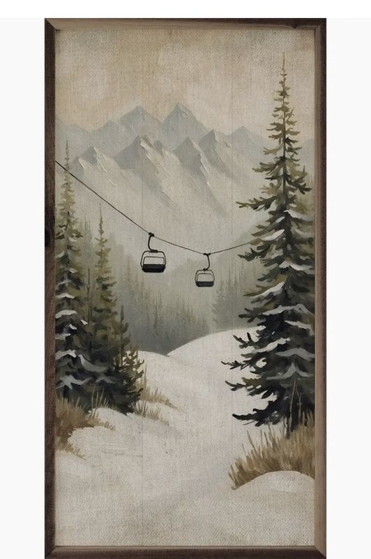 Mountain Pines Ski Lift 12x24