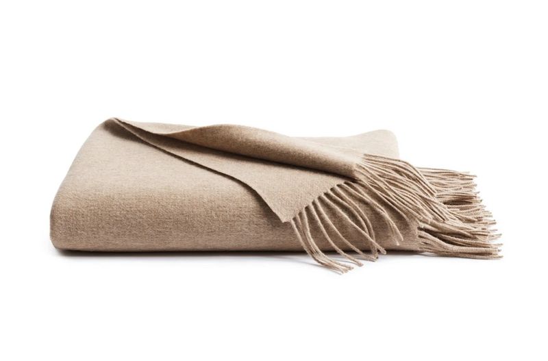 Cashmere Fringe Throw
