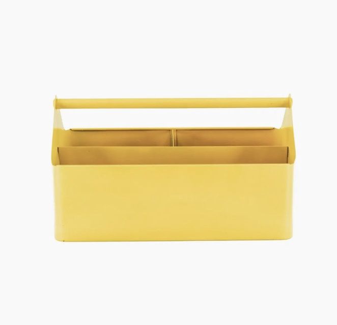Storage Box - Metal - Yellow