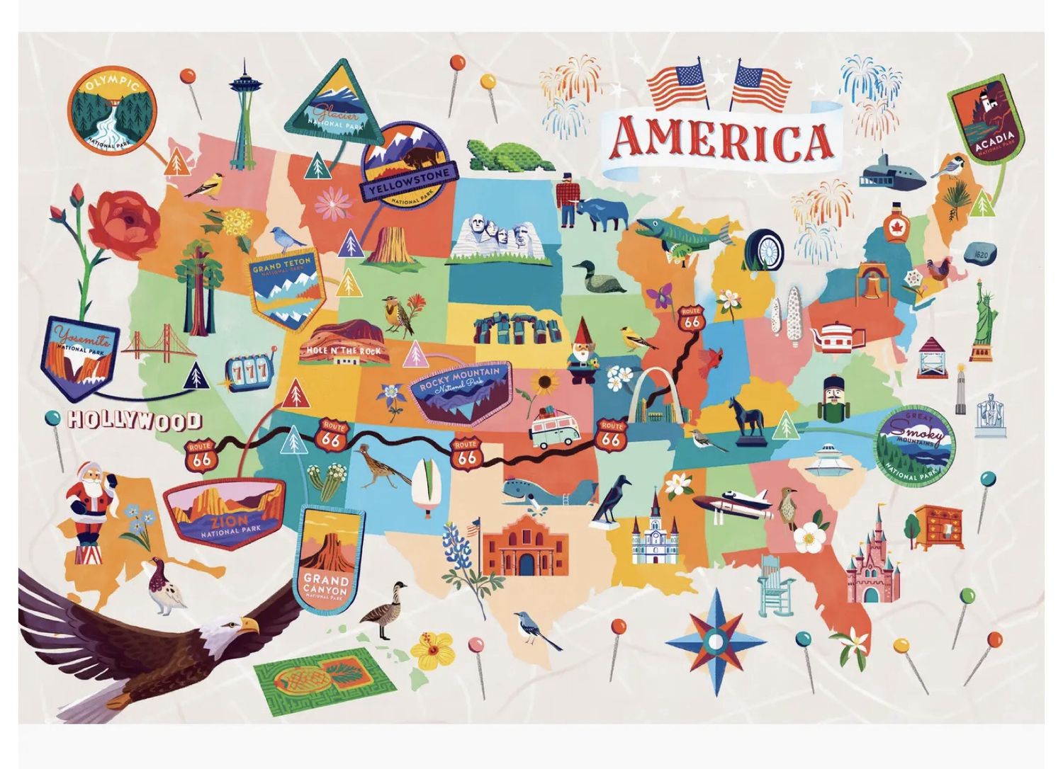 US Landmarks 100 Puzzle
