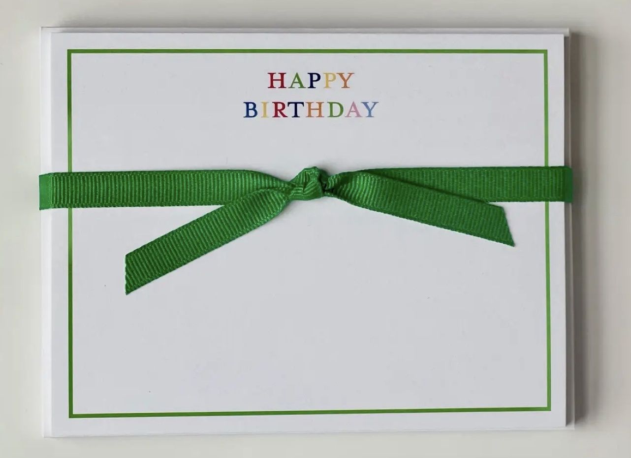 Happy Birthday - Flat Note Cards