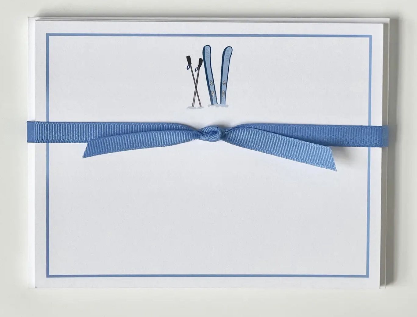 Skis - Flat Note Cards