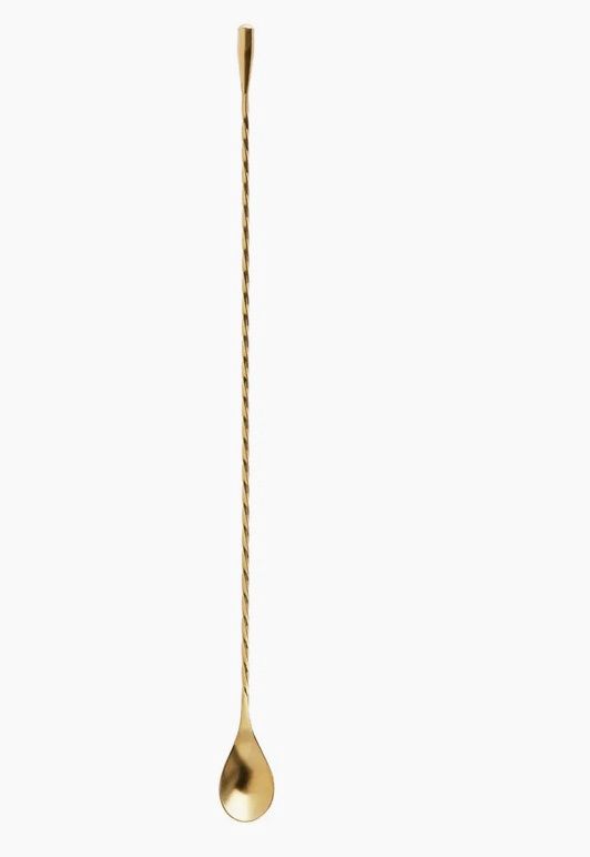 Cocktail Bar Spoon - Teardrop Gold