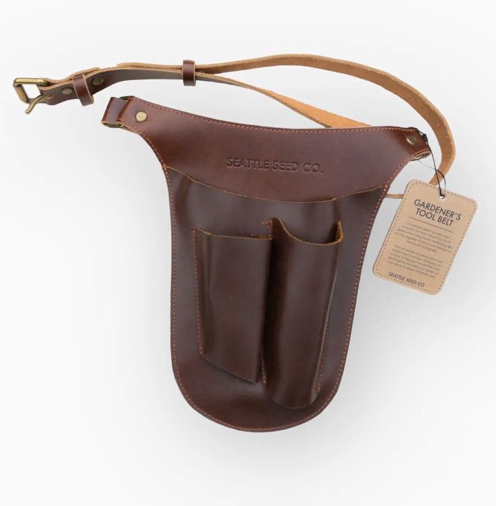 Harvest Essentials Slim Leather Gardener's Tool Belt