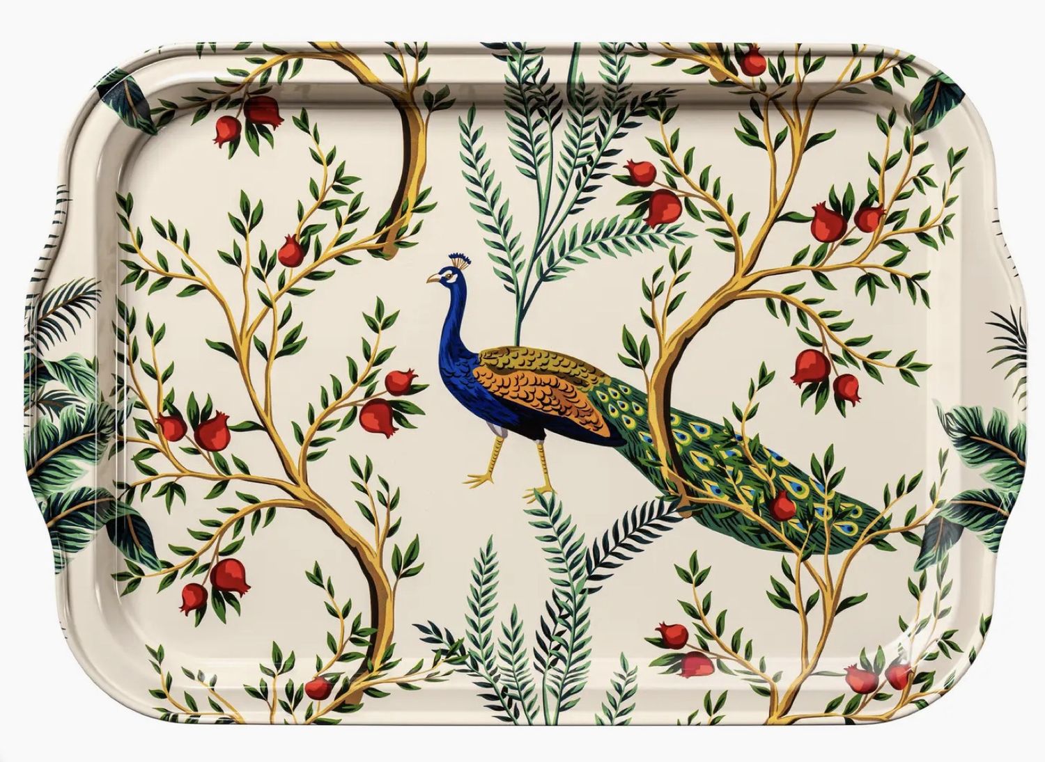Metal Tray - Peacock