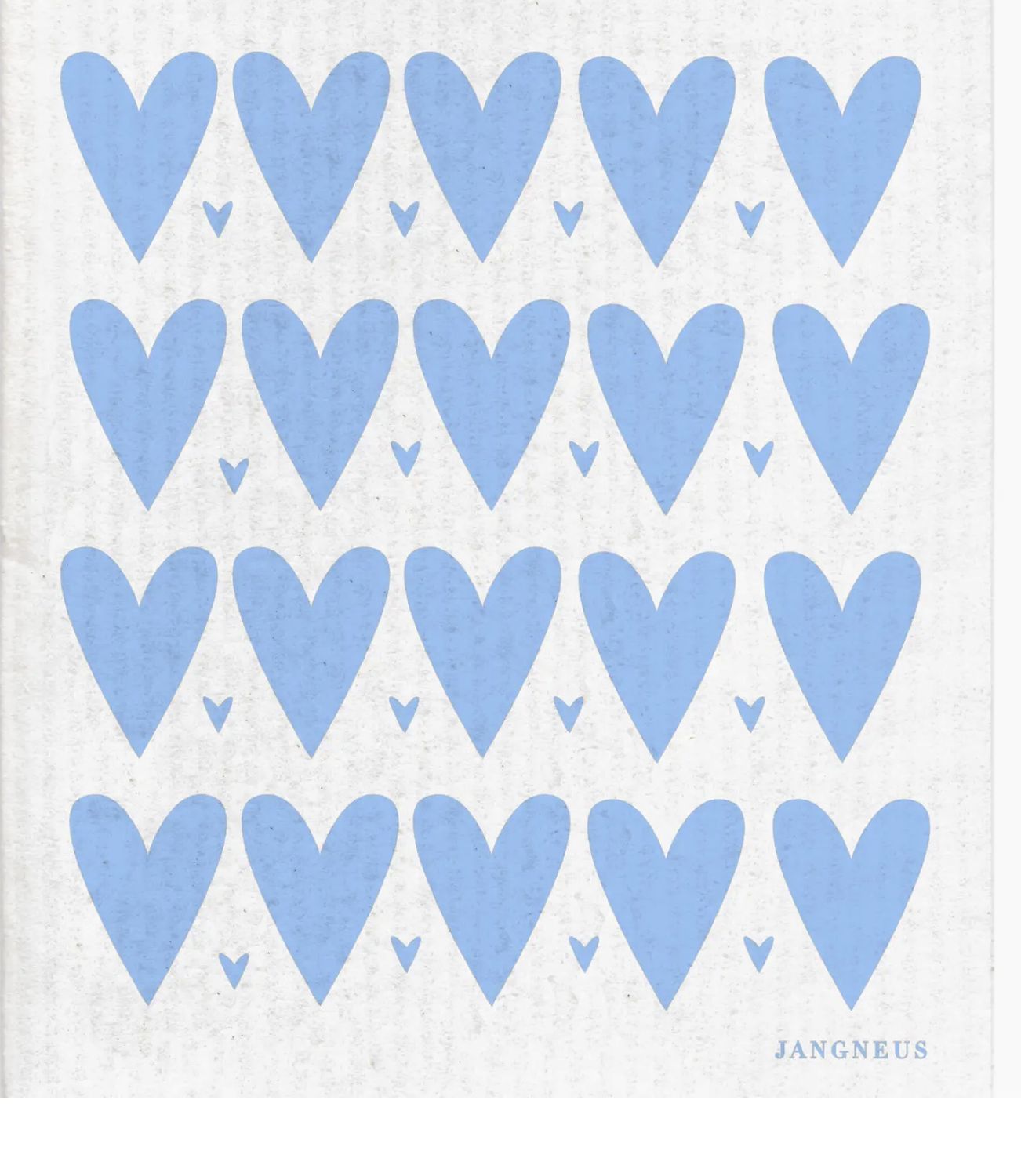 Swedish Dishcloth - Hearts Blue
