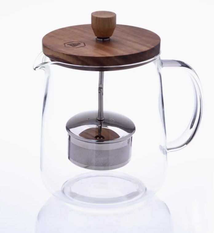 Teapot w/ Wooden Lid and Removable Infuser
