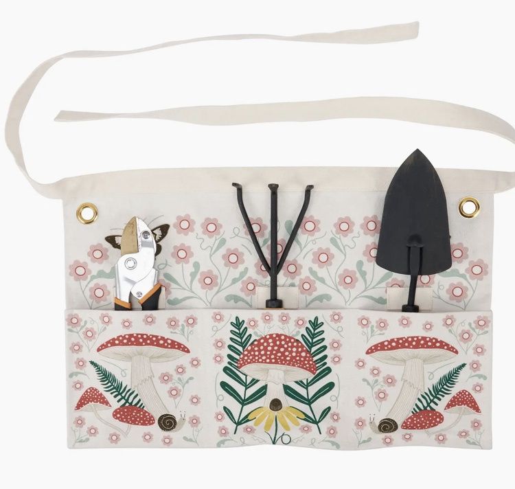 Mushroom Art Garden Apron