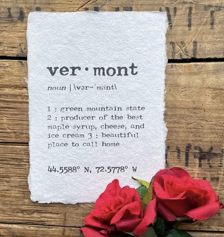 Vermont Definition 11x14