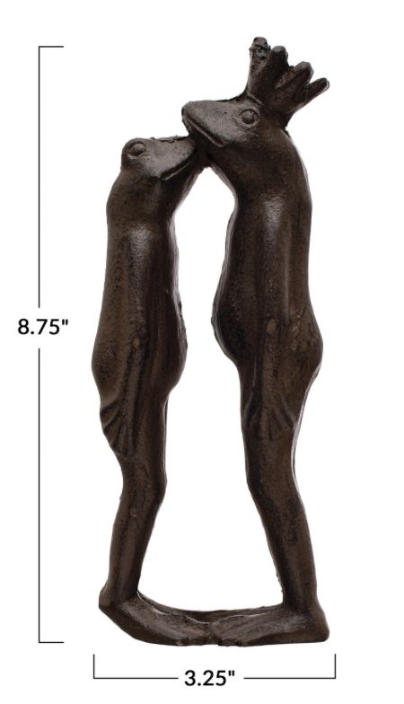 Cast Iron Kissing Frog Prince