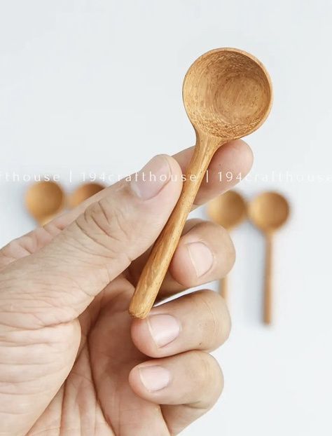 Tiny Wooden Salt/Sugar Spoon