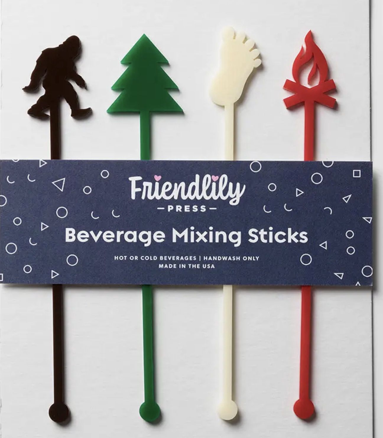 Bigfoot Acrylic 4PC Drink Stirrer