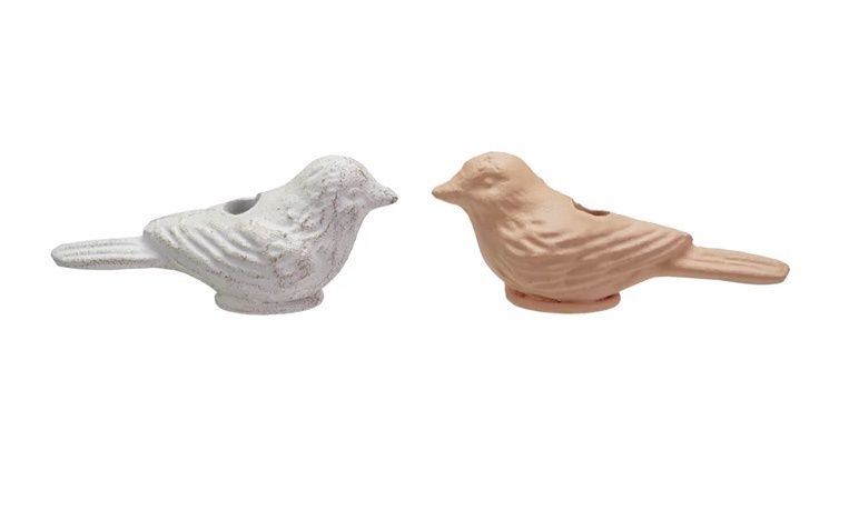 Cast Iron Bird Taper Holder
