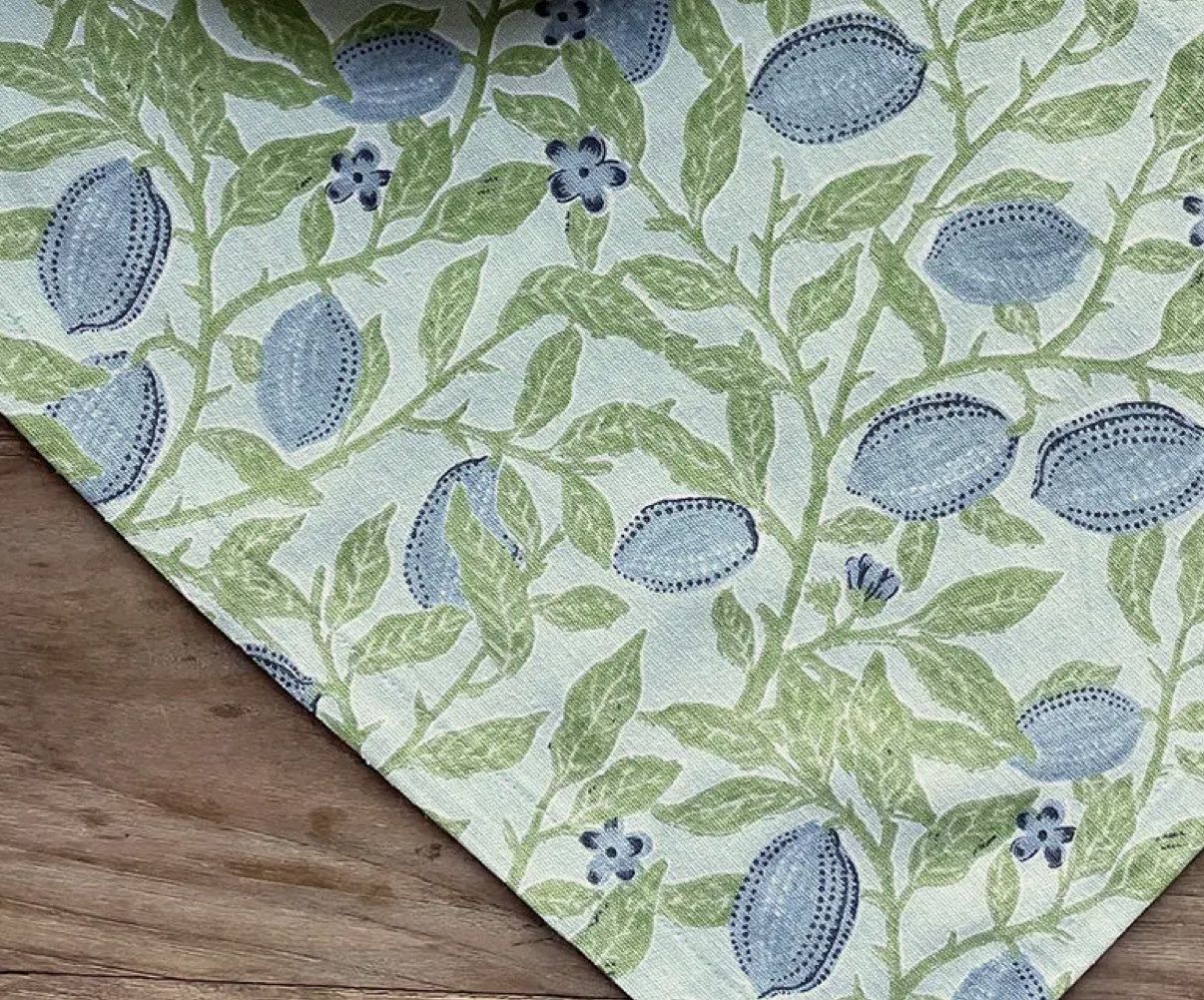 Almafi Placemat - Green Multi S/4