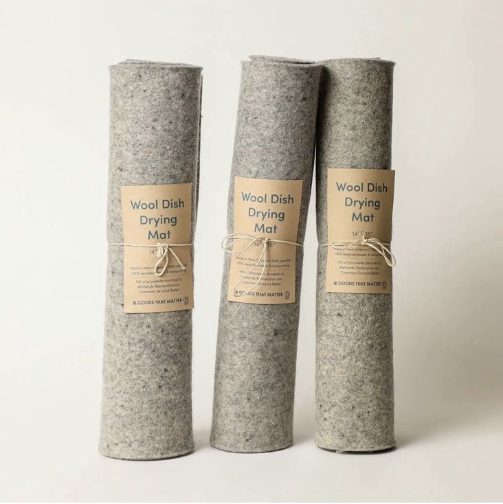 Wool Eco Dish Drying Mat