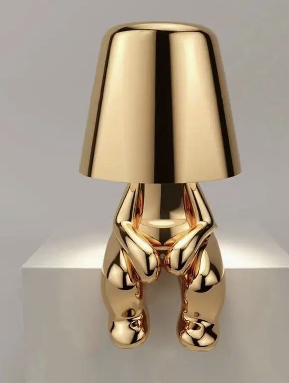 Thinker Golden Lamp