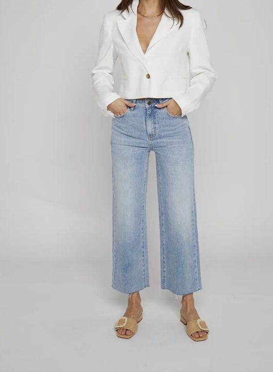 Aberdeen High Rise Jean Light Indigo Worn