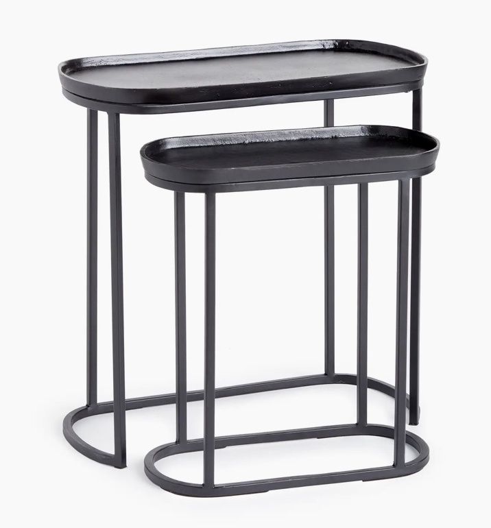 Ziva End Tables, Black S/2