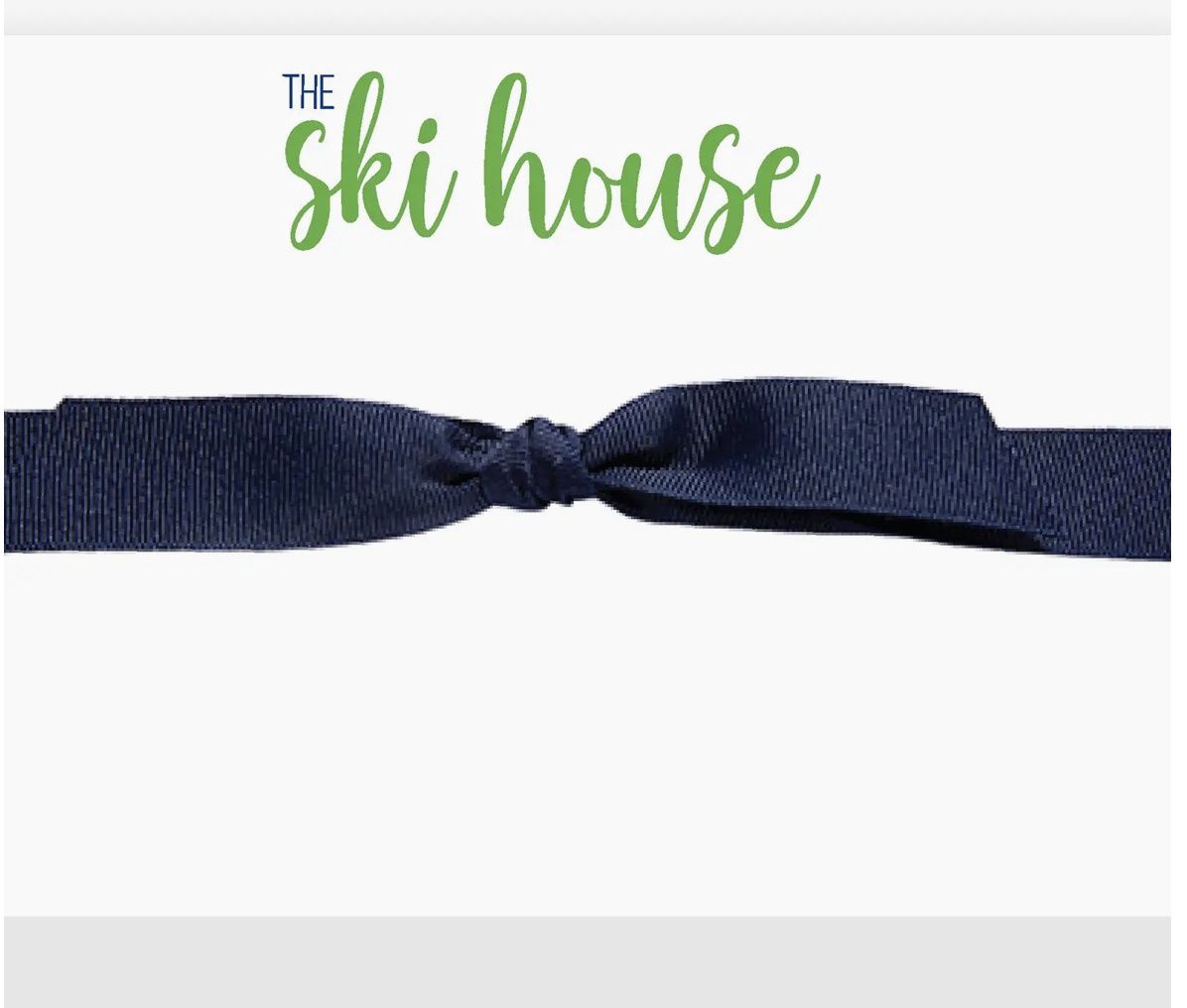 The Ski House Notepad