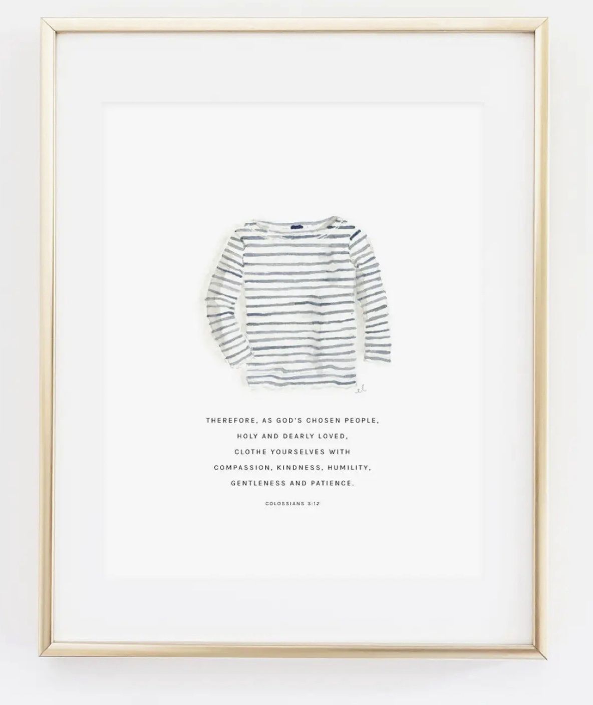 Colossians 3:12 shirt scripture print 8x10