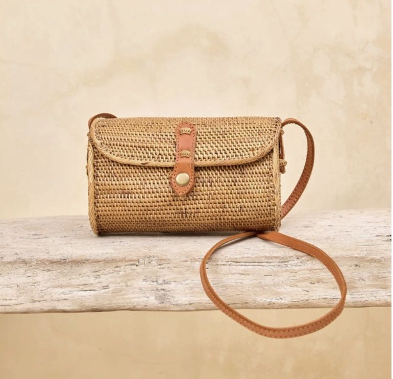 Ata Vine Rattan Small Crossbody