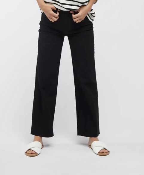 Aberdeen Ankle Crop High Rise Jean, Black