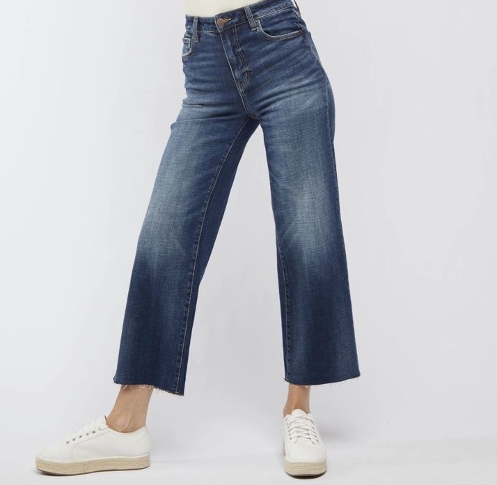 Aberdeen Ankle Crop High Rise Jean, Dark Aged Vintage