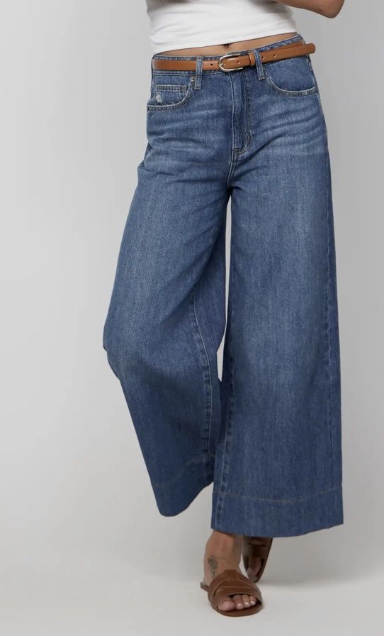 Dakota Super Wide Crop Traditional Vintage Worn
