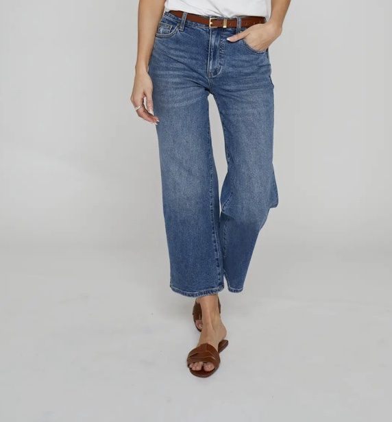 Addington Ankle Crop High Rise Jean, Vintage Worn