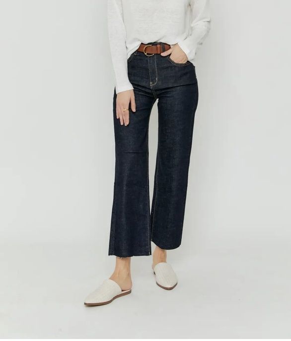 Aberdeen Ankle Crop High Rise Jean, Timbers