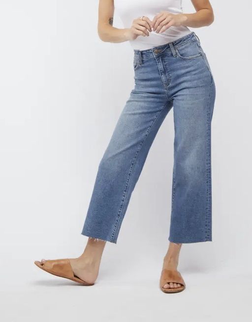Aberdeen Ankle Crop High Rise Jean, Vintage Worn