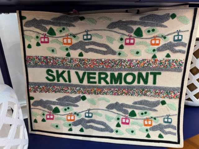 Beaded Tote - Ski Vermont