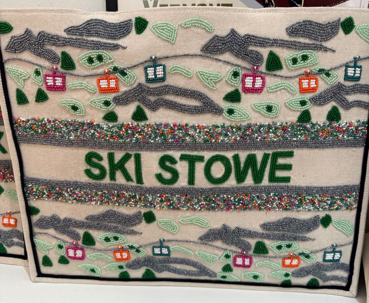 Beaded Tote - Ski Stowe
