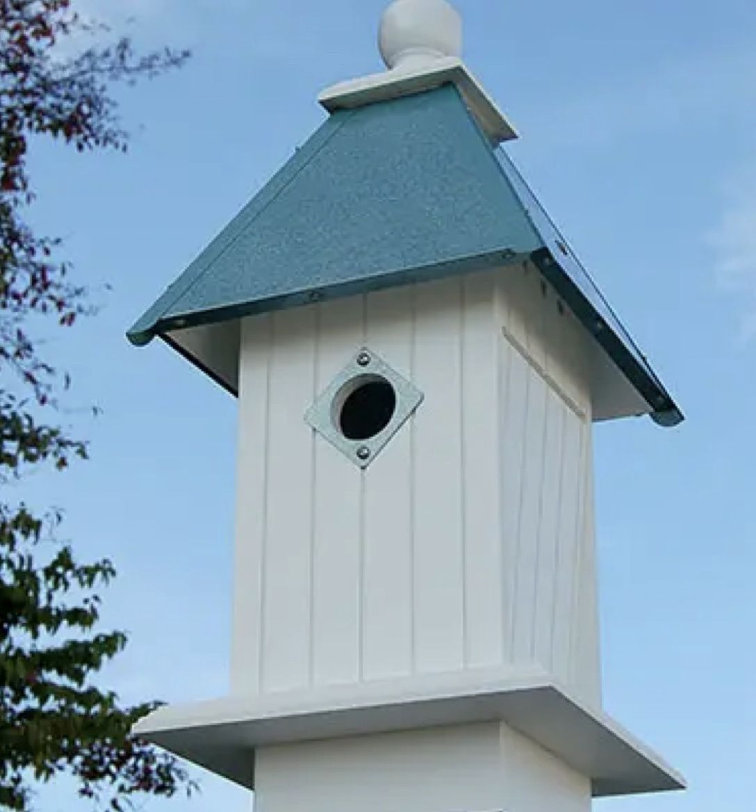 Cathedral Bird House Verdigris Roof