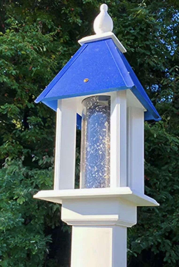 Pavilion Bird Feeder - Cobalt Blue Roof