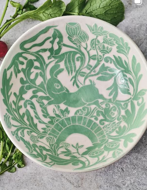 Rabbit Oval Platter - Large 14"